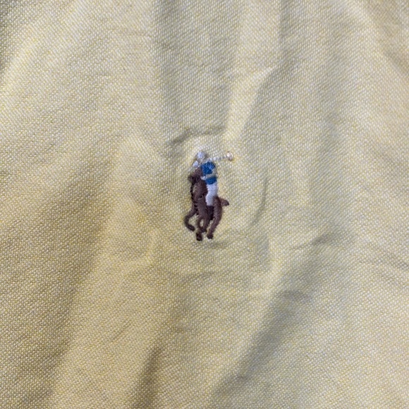 Ralph Lauren Yellow Casual Button Down Shirt - Picture 2 of 4